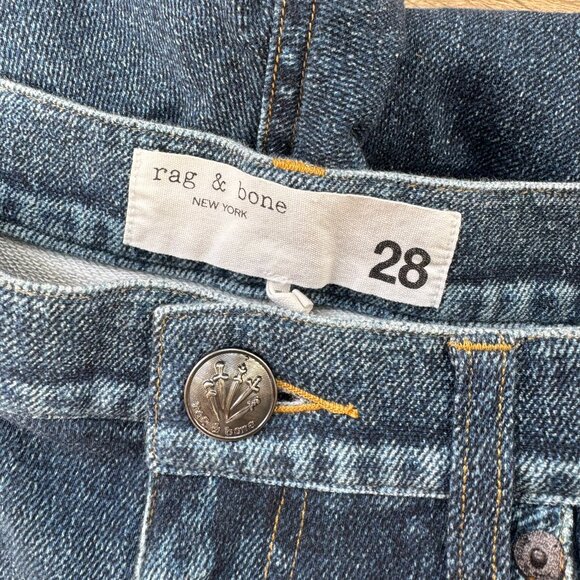 Rag & Bone Miramar Sofie Wide Leg Pant Sweatpant Jeans in Kimber Blue 28 - Picture 6 of 10